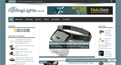 Desktop Screenshot of cyclinglights.co.uk